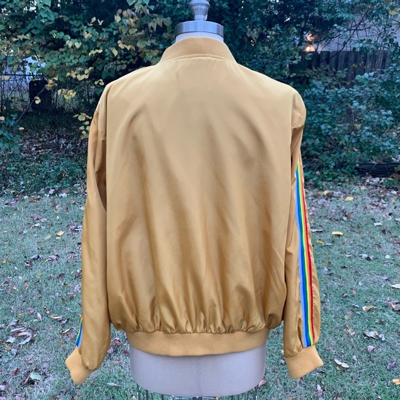 Yellow Rainbow Bomber Jacket - Picture 10 of 10